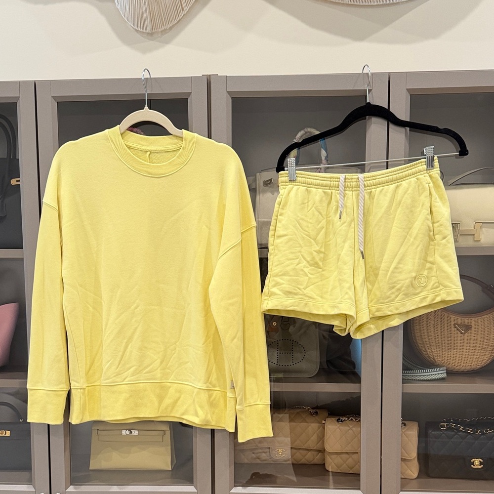 Vuori Sunlight Sedona Sweatshirt and Shorts Set